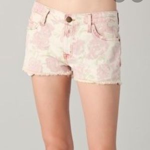 Current/Elliott Floral Boyfriend Shorts
